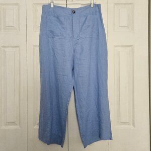 Linen Wide Leg Trousers